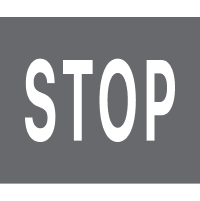 Розмітка 1.21 (напис «STOP»)