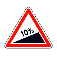 Знак 1.6 Крутий підйом