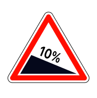 Знак 1.7 Крутий спуск