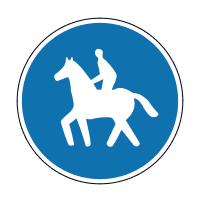 Знак 4.19 Доріжка для вершників