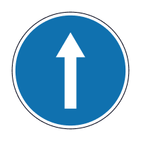 Знак 4.1 Рух прямо
