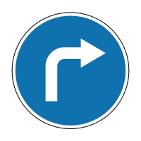 Знак 4.2 Рух праворуч