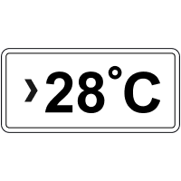 Знак 7.20 Обмеження по температурі